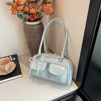 Geantă la modă pentru subrat pentru femei, ediția coreeană 2024, geantă de umăr la modă, versatilă