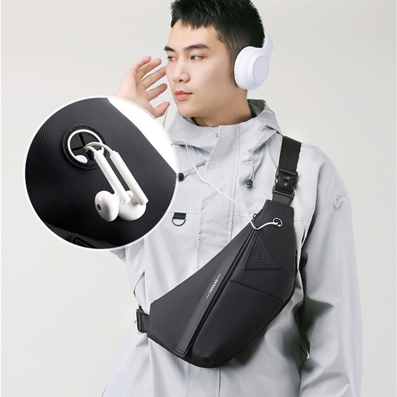 pretaizdzīšanas soma krūškurvja soma vīriešiem Messenger soma sling plecu soma mobilais tālrunis ūdensizturīgs soma ceļojumu sporta soma