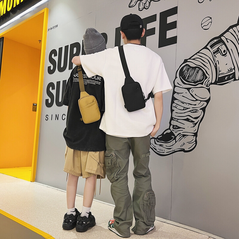 Нова ежедневна чанта Модна чанта за гърди Многофункционална универсална чанта за рамо Велосипедна чанта на открито за мъже и жени