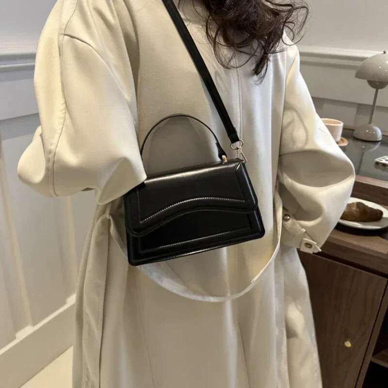 Visokokvalitetna ručna torbica od PU kože, torbica, ženska torba, jednobojna torba na rame, preko ramena, mala ženska torbica za djevojčice