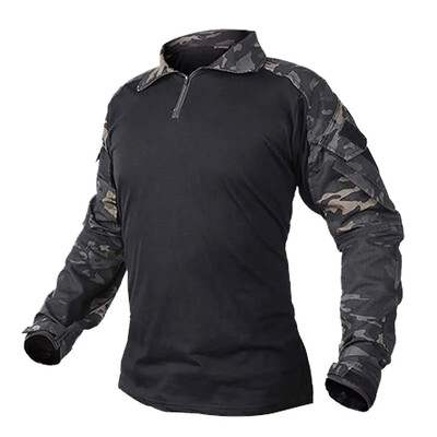 Outdoor G3 Combat T krekls vīriešiem, T-krekls ar garām piedurknēm, pārgājienu krekli, Airsoft T krekli, nodilumizturīgs