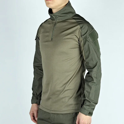 Outdoor G3 Tactical Hiking T-krekli Cīņas krekli CP Camo Garām piedurknēm Medību krekls Kokvilna Sports Vīriešu Apģērbi Vēja necaurlaidīgi