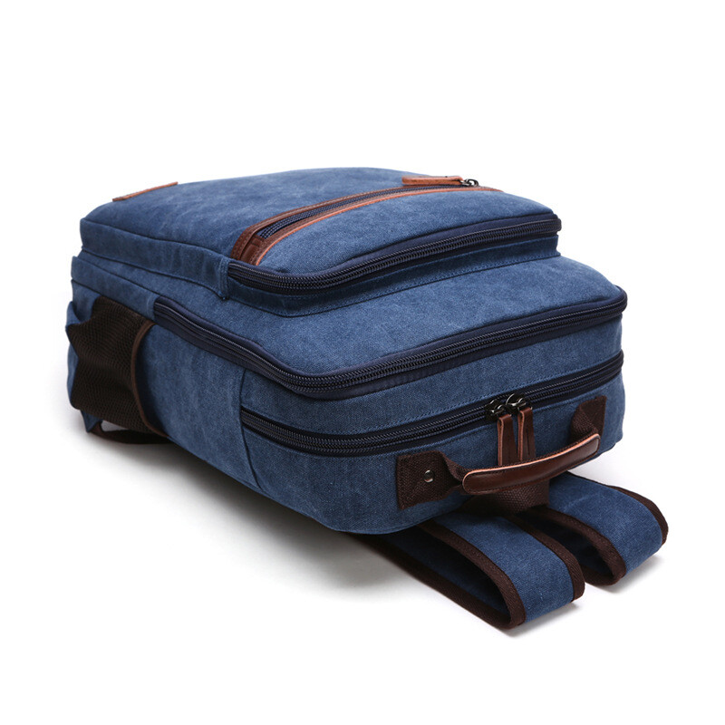 Vintage Canvas mugursoma vīriešiem Liela ietilpība ceļojumu plecu soma skolas somas pusaudžiem Vīriešu piezīmju grāmatiņa klēpjdatora mugursoma vīriešiem