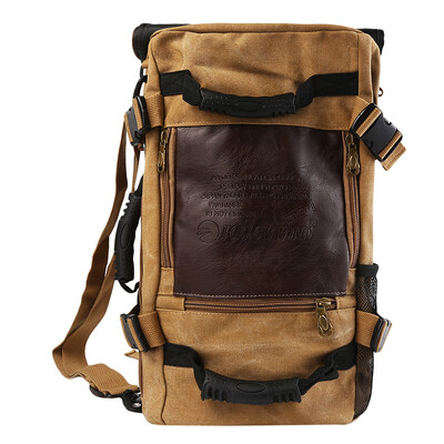 Ceļojumu mugursoma Daudzfunkcionāla ceļojumu kausa mugursoma vīriešiem Rugzak 4 krāsu audekls koledžas studentu skolas mugursoma 2024