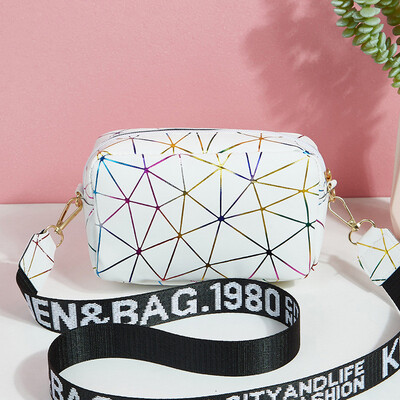 Genți de umăr cu geometrie rece de modă, genți de umăr pentru femei, geantă mică, geantă de mână, din piele PU, pentru femei, pentru fete