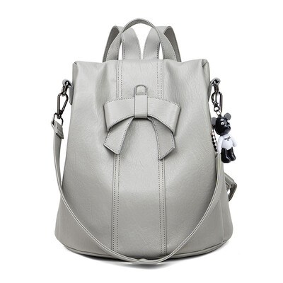 SYZM kvaliteetne ehtsast nahast seljakott vargusvastane õlakott naiste äriseljakott Elegantne vibu daami nahast kott