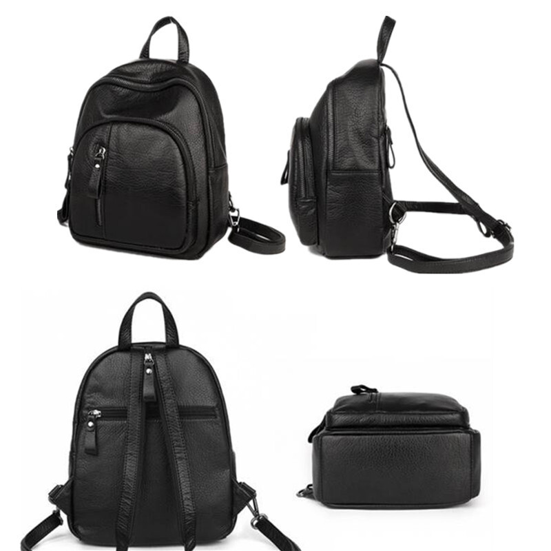 Pretaizdzīšanas mīksta PU ādas mugursoma sievietēm retro plecu soma Sieviešu mini ceļojumu mugursoma Skolas somas meitenēm mochila feminina