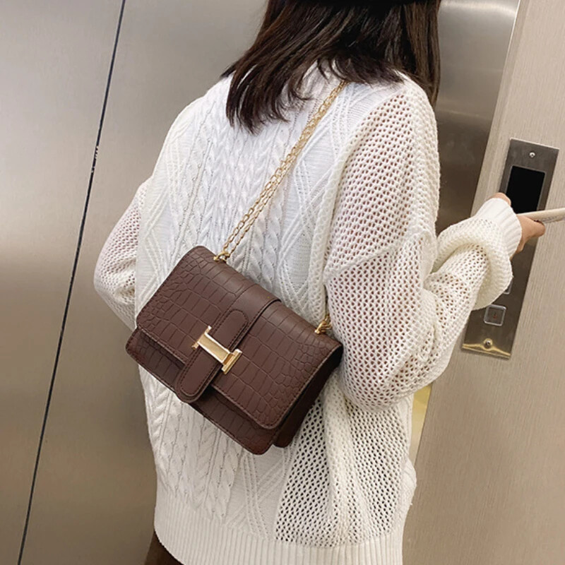 Genți de umăr mari de iarnă pentru femei Genți de mână din piele PU cu model de piatră