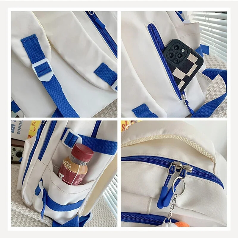 2024. Veliki ženski slatki sveučilišni ruksak Djevojački ruksak s knjigama za putovanja Najlonska modna ženska torba za slobodno vrijeme Ženske prijenosna računala Muške školske torbe