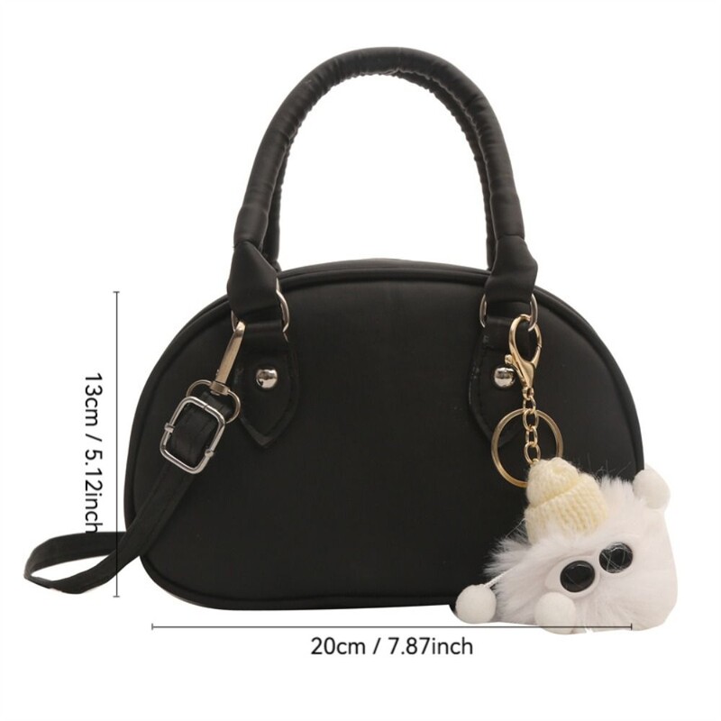 Nova modna vintage PU torba na rame za 2024. s besplatnim pedantom Y2k ležerna podesiva torba preko ramena Četvrtasta ručna torba