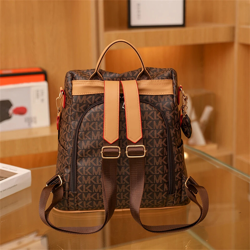 Rucsac de modă pentru femei, geantă de umăr impermeabilă din PVC, pachet pentru femei, ocazional, antifurt