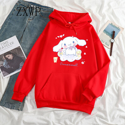 Hanorac drăguț pentru femei Harajuku desene animate Cinnamoroll Hanorace cu glugă Kawaii Hanorace unisex estetice Moda topuri y2k