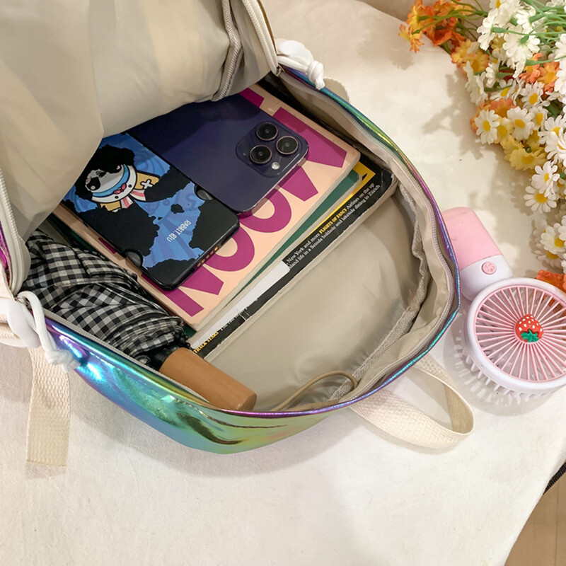 Rucsac cu laser pentru femei Rucsac cu mai multe buzunare pentru laptop Rucsac campus de capacitate mare pentru elevii de liceu