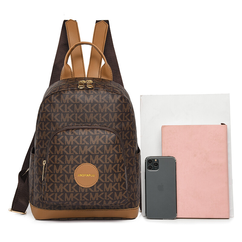 Modni dizajnerski ženski ruksak s printom slova PU kožni ruksak Ležerni protuprovalni putni ruksak Djevojački novi ruksaci 2024.