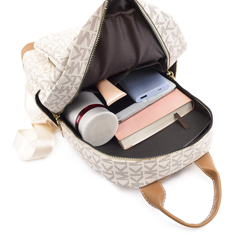 Modni dizajnerski ženski ruksak s printom slova PU kožni ruksak Ležerni protuprovalni putni ruksak Djevojački novi ruksaci 2024.