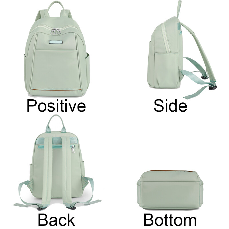 Rucsacuri multifuncționale, de mare capacitate, de culoare solidă, rucsac de nailon, rezistent la apă, de lux, rucsac de designer pentru femei Sac A Dos