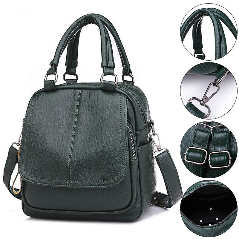 Lielas ietilpības ceļojumu mugursoma Skolas somas Sieviešu modes dizainere Pretaizdzīšanas Pu ādas rokassoma Mugursoma mugursoma plecu soma