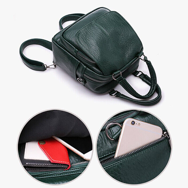 Lielas ietilpības ceļojumu mugursoma Skolas somas Sieviešu modes dizainere Pretaizdzīšanas Pu ādas rokassoma Mugursoma mugursoma plecu soma