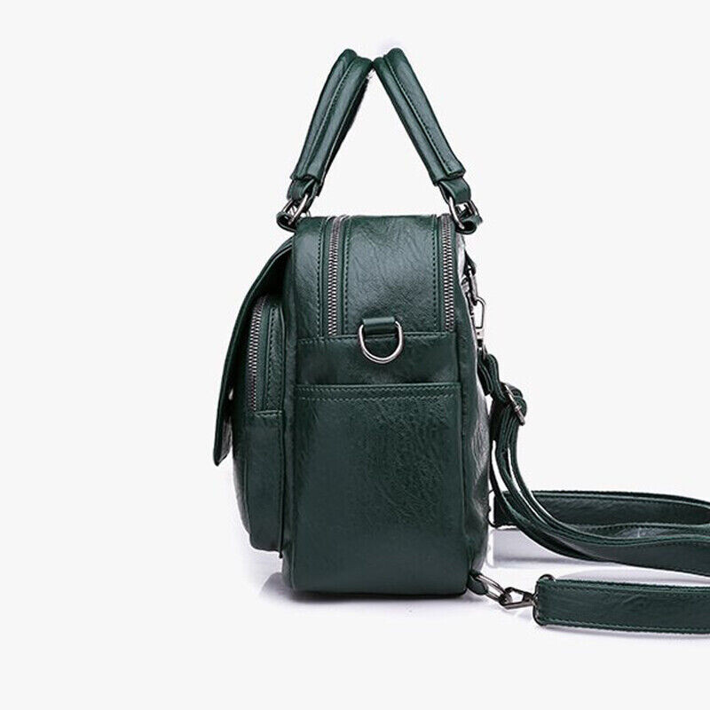 Lielas ietilpības ceļojumu mugursoma Skolas somas Sieviešu modes dizainere Pretaizdzīšanas Pu ādas rokassoma Mugursoma mugursoma plecu soma