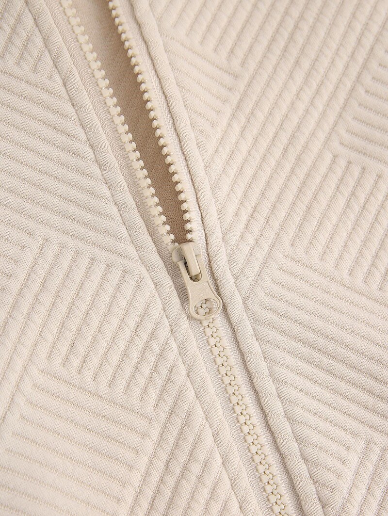 ZAFUL Hanorac crop cu glugă, cu glugă, cu fermoar, cu șnur, texturizat, de zi cu zi