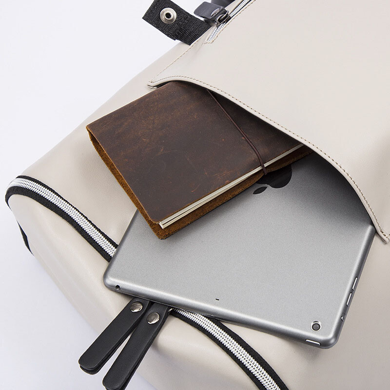 Muški ruksak PU kožna školska torba za prijenosno računalo s USB punjenjem Muška vodootporna putna ruksak u više boja Modna ležerna kvalitetna torba