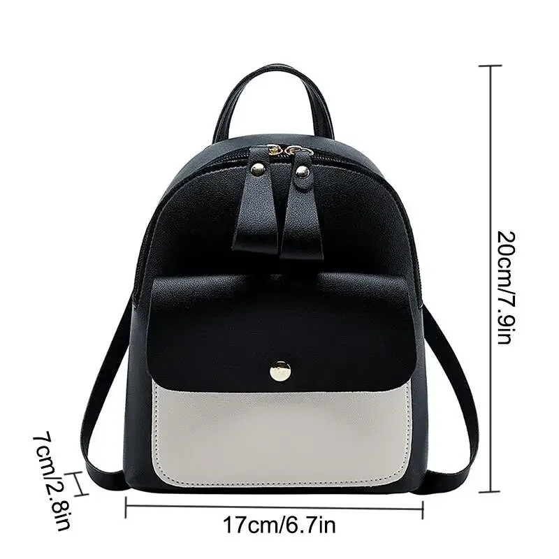Ruksak Ženska ženska školska višenamjenska mala mini torba za torbu Ženska naramenica PU kožna tinejdžerska dječja putna torba