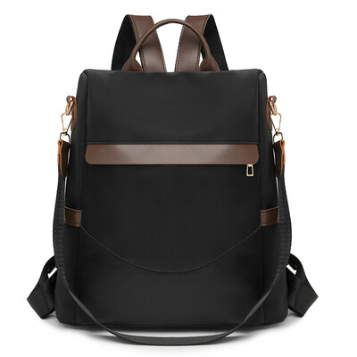 Rucsac din piele moale de mare capacitate pentru femei Geantă de rucsac la modă antifurt geantă de umăr cu un singur scop, casual, retro