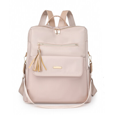 Rucsac antifurt pentru femei cu design deschis la spate, material din pânză Oxford de înaltă calitate, ghiozdan pentru femei, ocazional, cu un singur umăr