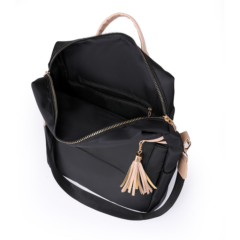 Rucsac antifurt pentru femei cu design deschis la spate, material din pânză Oxford de înaltă calitate, ghiozdan pentru femei, ocazional, cu un singur umăr