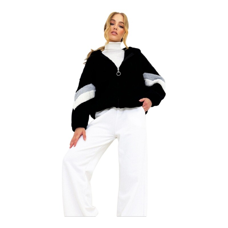 TYZA Trend Alaçatı Stili Ženske majice s kapuljačom Plišane majice od polarnog flisa Prevelike tkane majice s kapuljačom Sweatshirts