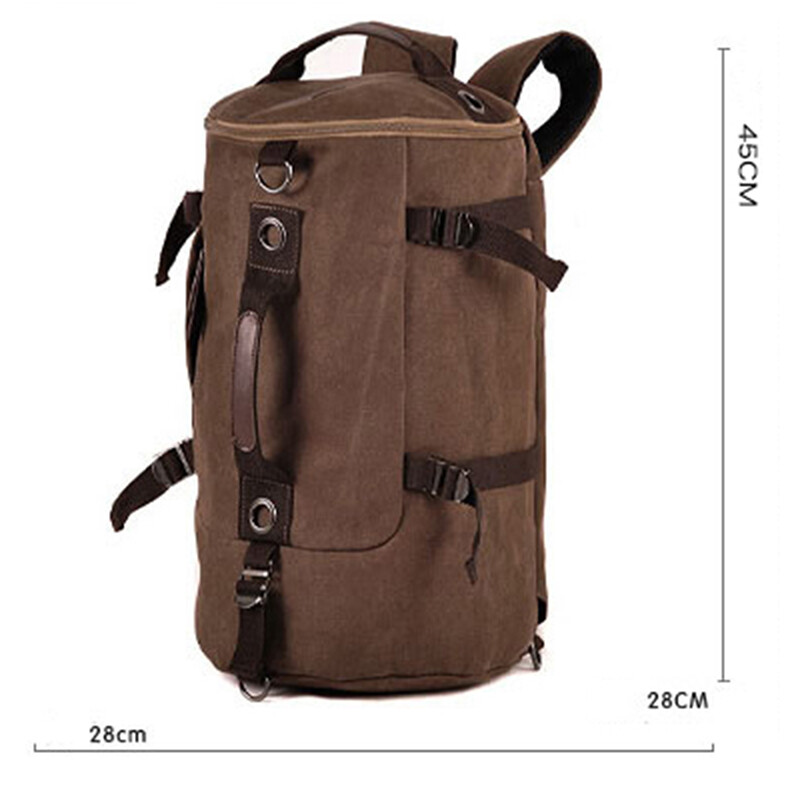 Ceļojumu somas WEIXIER Kanvas Vīriešu Vintage Vīriešu Ceļojumu Bagāža Nedēļas nogales Soma Liela ietilpība Ikdienišķa Liela Jauna Daudzfunkcionāla Ceļojumu Soma