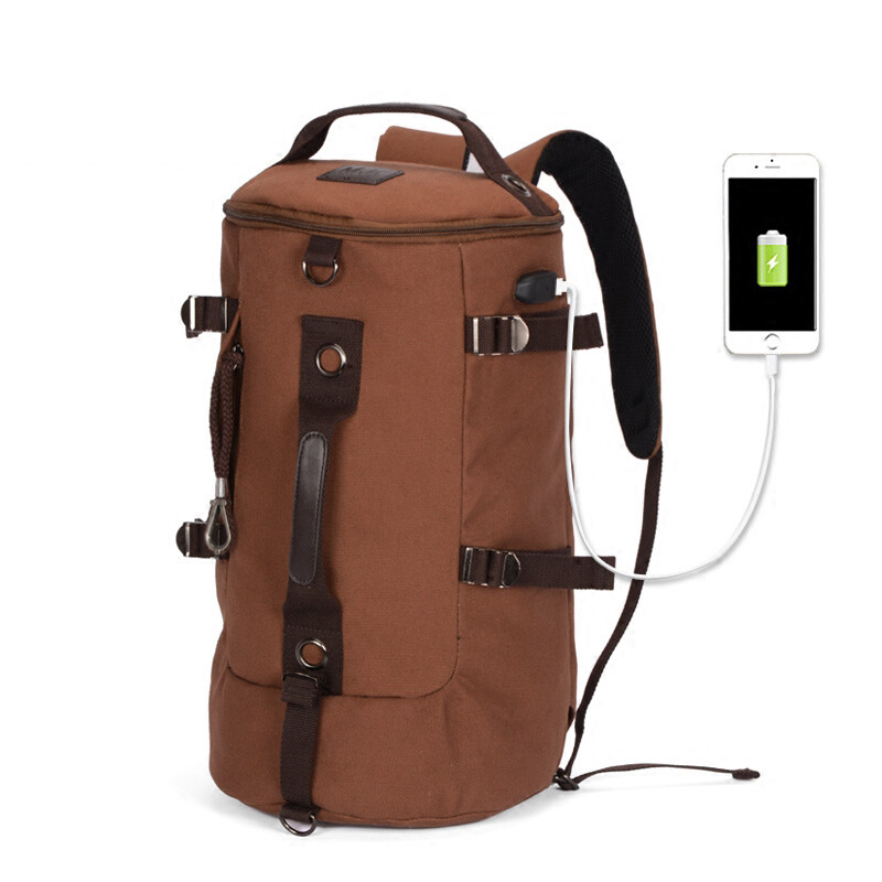 Ceļojumu somas WEIXIER Kanvas Vīriešu Vintage Vīriešu Ceļojumu Bagāža Nedēļas nogales Soma Liela ietilpība Ikdienišķa Liela Jauna Daudzfunkcionāla Ceļojumu Soma