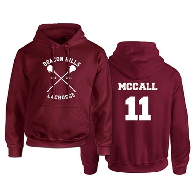 Teen Wolf Hoodies STILINSKI 24 LAHEY 14 MCCALL 11 Fashion Print Streetwear Muškarci Žene Sportske majice s kapuljačom Harajuku Clothing