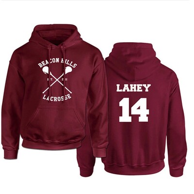 Teen Wolf Hoodies STILINSKI 24 LAHEY 14 MCCALL 11 Fashion Print Streetwear Muškarci Žene Sportske majice s kapuljačom Harajuku Clothing