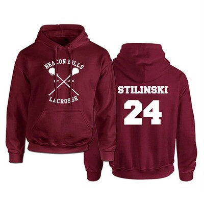 Teen Wolf Hoodies STILINSKI 24 LAHEY 14 MCCALL 11 Fashion Print Streetwear Muškarci Žene Sportske majice s kapuljačom Harajuku Clothing