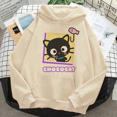 Hanorace Chococat femei japoneză Fleece 2023 Hoodie hanorace femei trening grafic