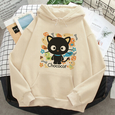 Hanorace Chococat femei japoneză Fleece 2023 Hoodie hanorace femei trening grafic