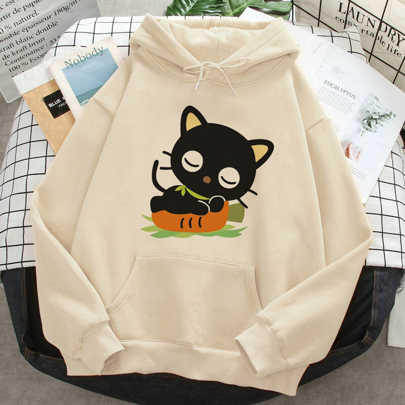 Hanorace Chococat femei japoneză Fleece 2023 Hoodie hanorace femei trening grafic