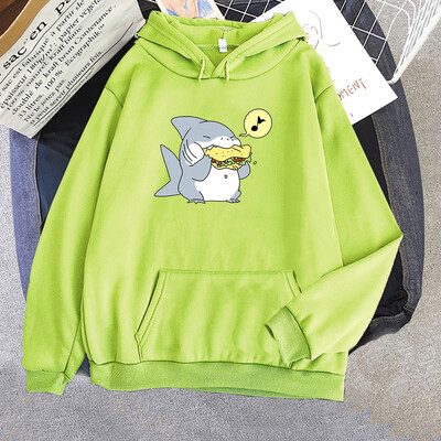 Jeff The Landshark Slatke majice s kapuljačom Harajuku Manga Sweatshirt dugih rukava Odjeća od flisa Sudaderas Ležerni puloveri