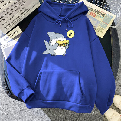 Jeff The Landshark Slatke majice s kapuljačom Harajuku Manga Sweatshirt dugih rukava Odjeća od flisa Sudaderas Ležerni puloveri