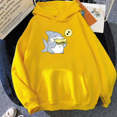 Jeff The Landshark Slatke majice s kapuljačom Harajuku Manga Sweatshirt dugih rukava Odjeća od flisa Sudaderas Ležerni puloveri