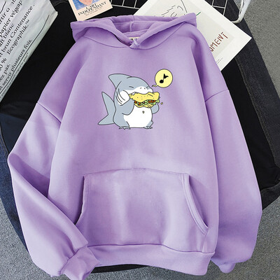 Jeff The Landshark Slatke majice s kapuljačom Harajuku Manga Sweatshirt dugih rukava Odjeća od flisa Sudaderas Ležerni puloveri