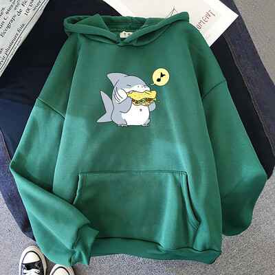 Jeff The Landshark Slatke majice s kapuljačom Harajuku Manga Sweatshirt dugih rukava Odjeća od flisa Sudaderas Ležerni puloveri