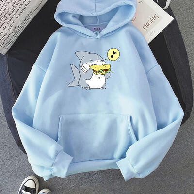 Jeff The Landshark Slatke majice s kapuljačom Harajuku Manga Sweatshirt dugih rukava Odjeća od flisa Sudaderas Ležerni puloveri