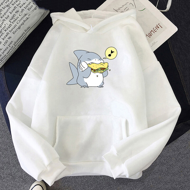 Jeff The Landshark Slatke majice s kapuljačom Harajuku Manga Sweatshirt dugih rukava Odjeća od flisa Sudaderas Ležerni puloveri