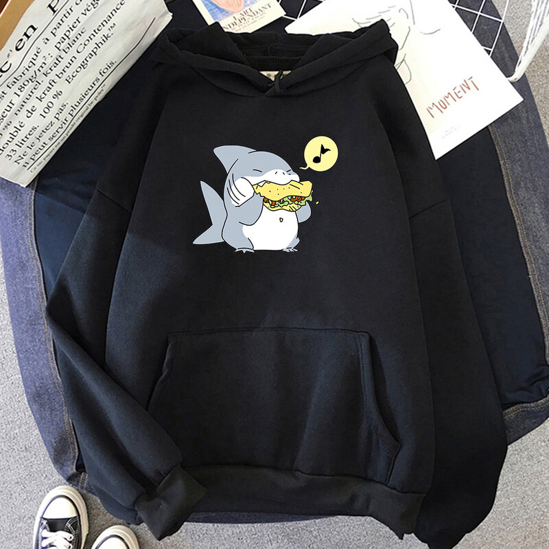 Jeff The Landshark Slatke majice s kapuljačom Harajuku Manga Sweatshirt dugih rukava Odjeća od flisa Sudaderas Ležerni puloveri