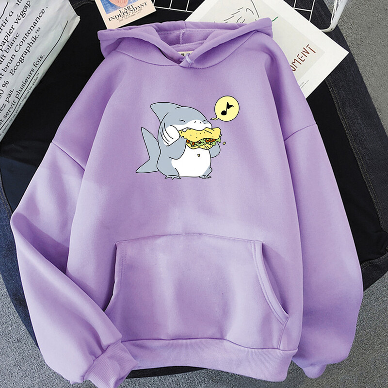 Jeff The Landshark Slatke majice s kapuljačom Harajuku Manga Sweatshirt dugih rukava Odjeća od flisa Sudaderas Ležerni puloveri