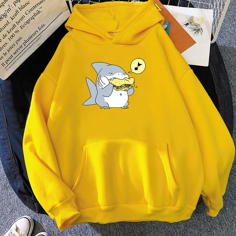Jeff The Landshark Slatke majice s kapuljačom Harajuku Manga Sweatshirt dugih rukava Odjeća od flisa Sudaderas Ležerni puloveri