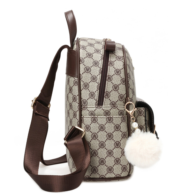 Rucsac de damă cu imprimeu clasic de epocă de modă, rucsac pentru cumpărături pentru călătorii, mic parfumat