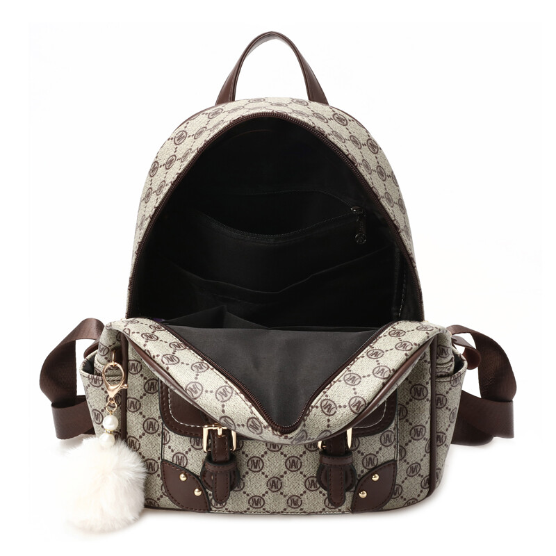 Rucsac de damă cu imprimeu clasic de epocă de modă, rucsac pentru cumpărături pentru călătorii, mic parfumat